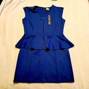 Chesley women's size XL royal blue sleeveless dress NWT